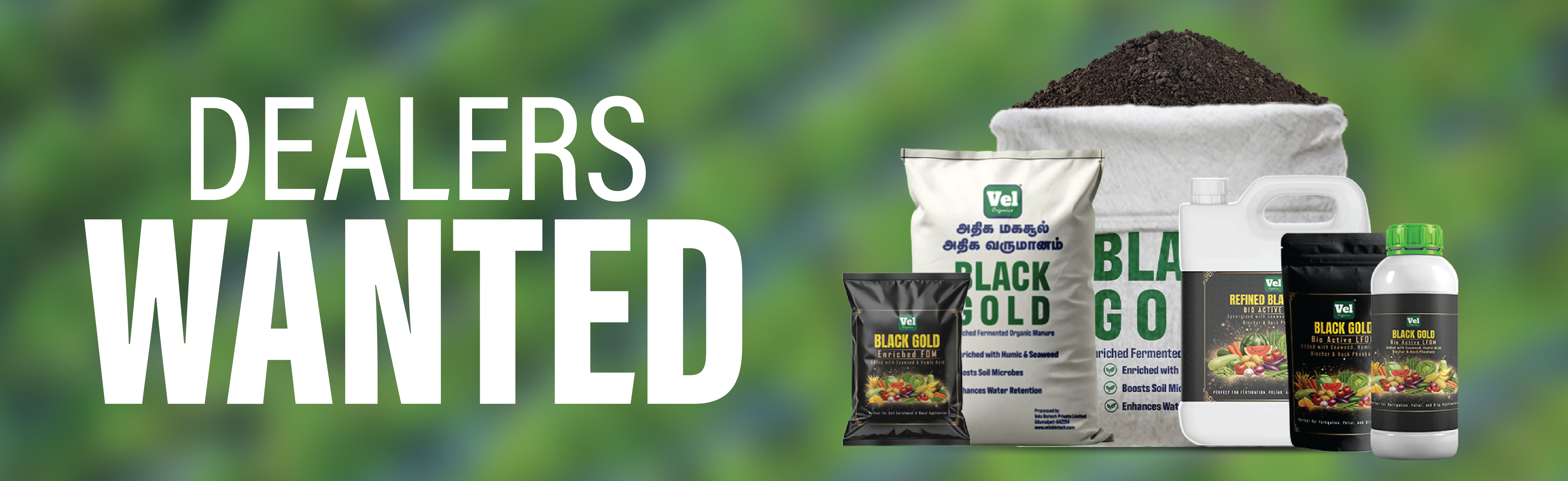 Vel Organics dealer network